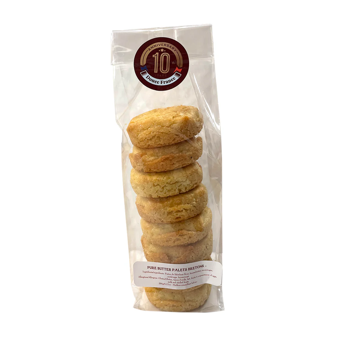 Soy-Free Pure Butter Cookies, Palets Bretons from France - Image 3