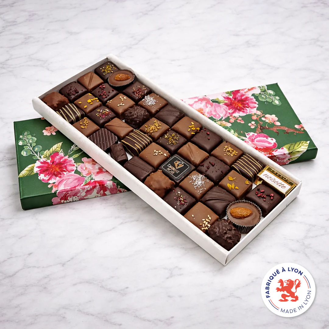 Prestigious Boxes filled with 24, 25 or 39 of Voisin's Assorted Chocolates - Flowery Collection - Image 3