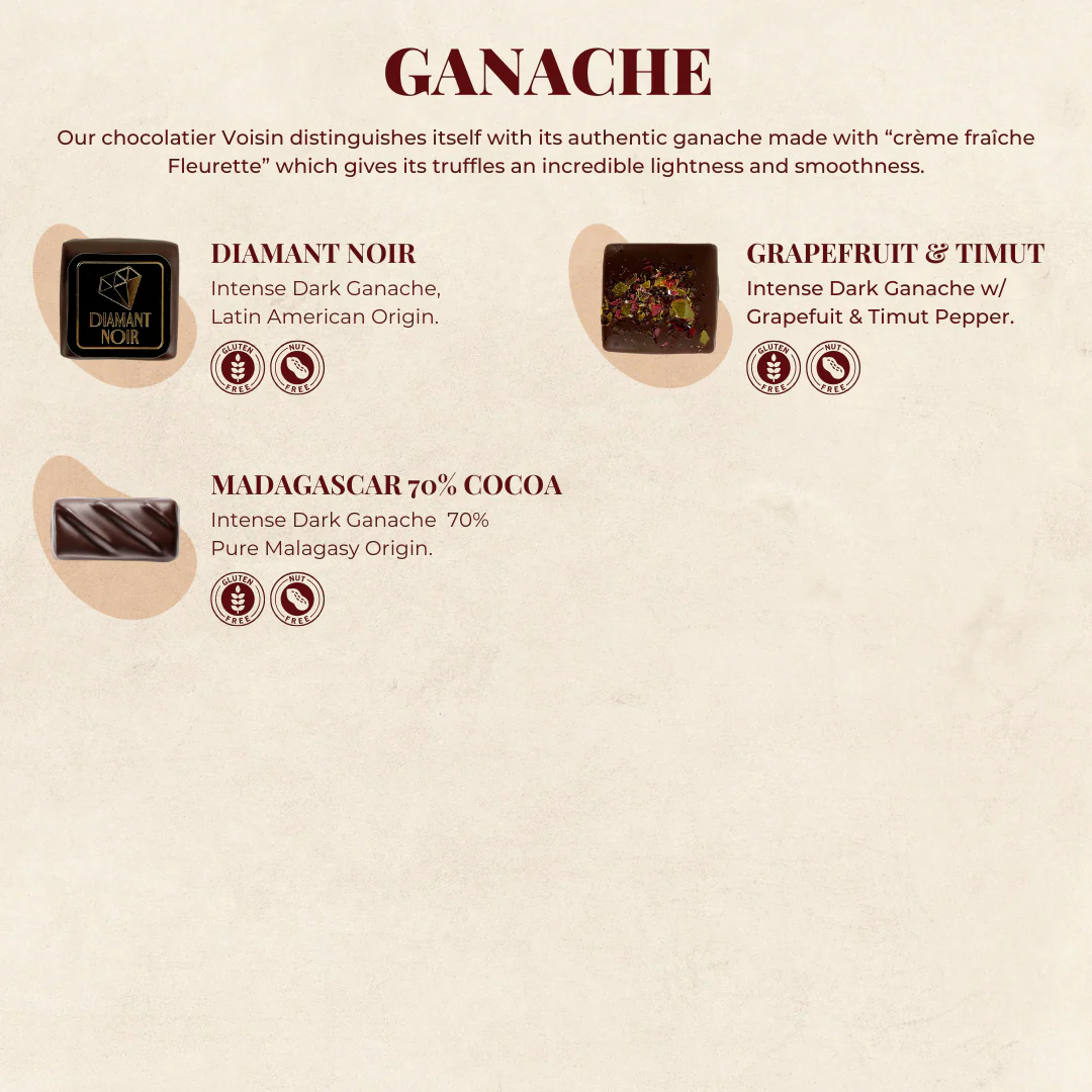 Prestigious Boxes filled with 24, 25 or 39 of Voisin's Assorted Chocolates - Gatsby Collection - Image 4