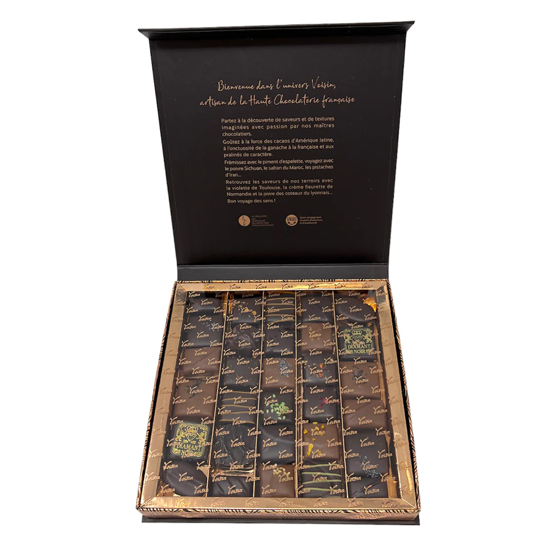 Voisin's Box of 30, 42 or 63 Chocolates w/ Magnetic Flip-Lid Closing - Image 3